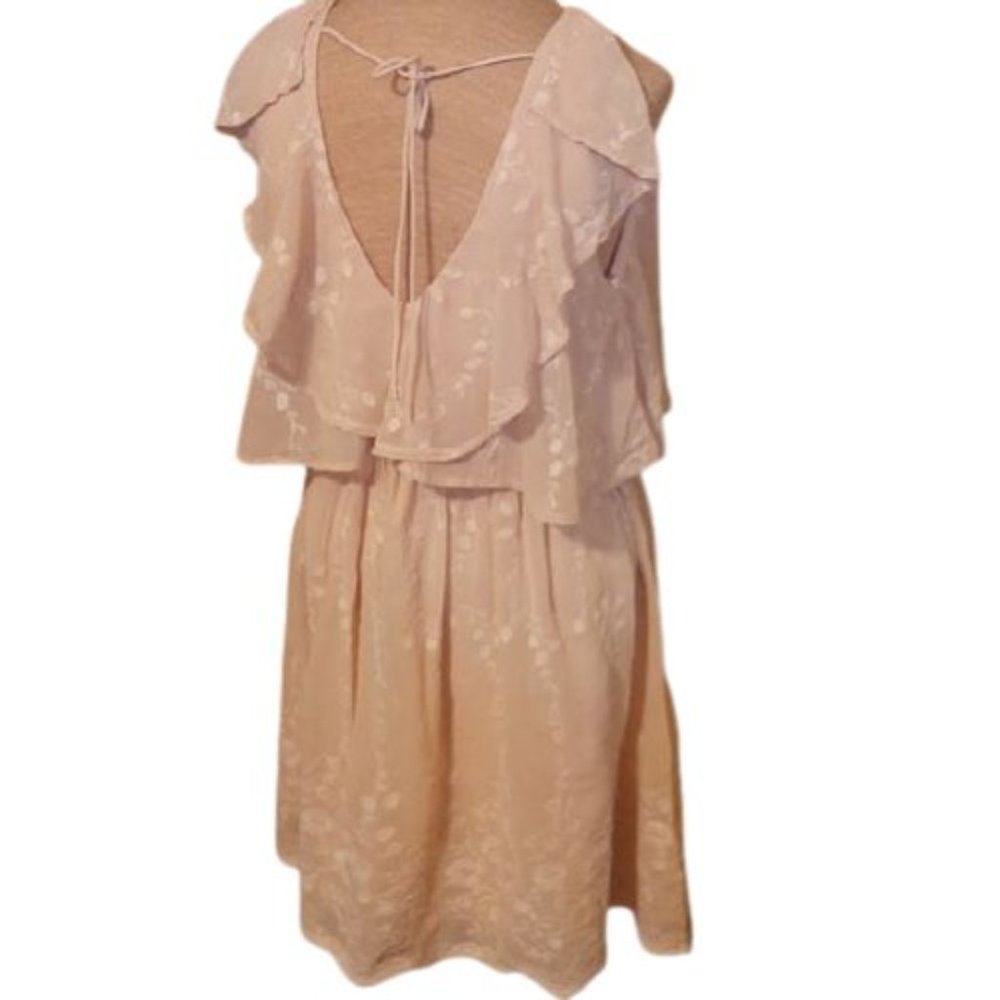 Love Riche Embroidered Blush Pink Dress - Picture 3 of 9
